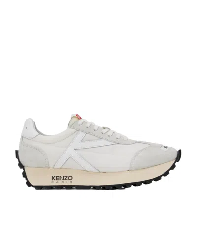 Kenzo Smile Run Low-top Sneakers In White