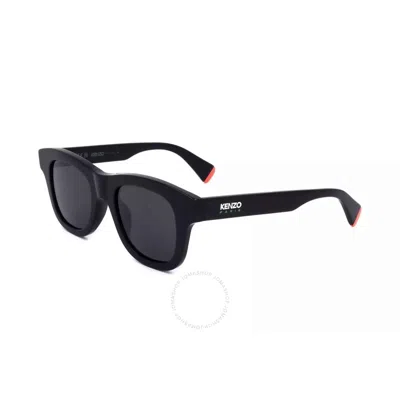 Kenzo Smoke Square Unisex Sunglasses Kz40158i 01a 49