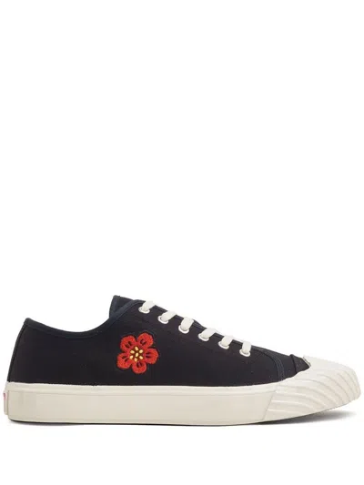 Kenzo Lace-up Low-top Sneakers In Nero