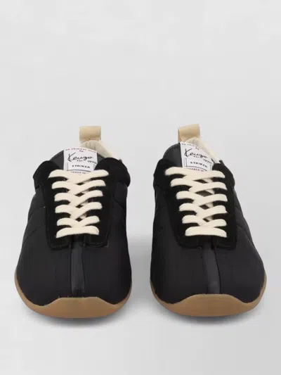 Kenzo Sneakers Contrast Heel Pull Tab Texture In Black