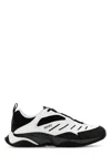 Kenzo Two-tone Fabric And Synthetic Leather X-trainer Sneakers In Multicoloured