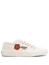 Kenzo Paris Foxy Lace-up Trainers In White