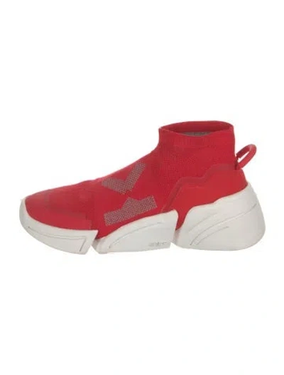 Pre-owned Kenzo Sock Sneakers In Red