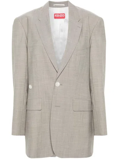 Kenzo Solid Kimono Blazer Clothing