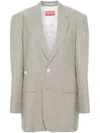 Kenzo Double-breasted Blazer In Grey