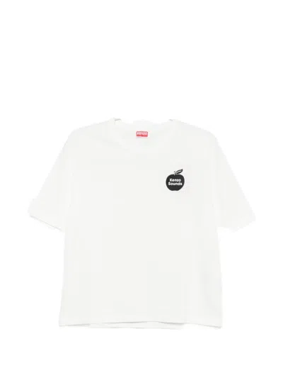 Kenzo Sounds Embroidered T-shirt In White