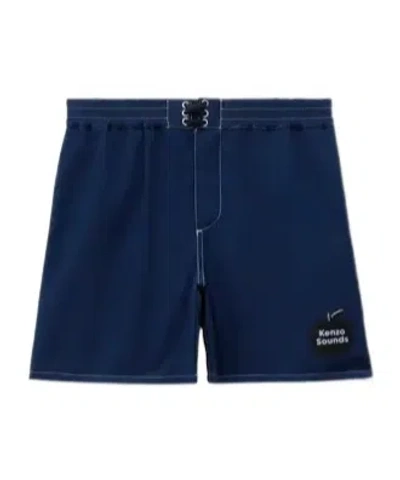 Kenzo ' Sounds' Swim Trunk In Black
