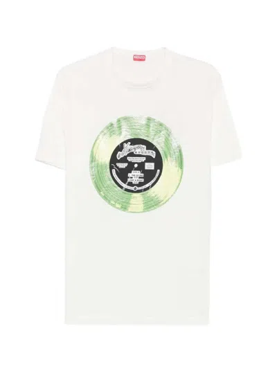 Kenzo Sounds T-shirt With Graphic Print In White
