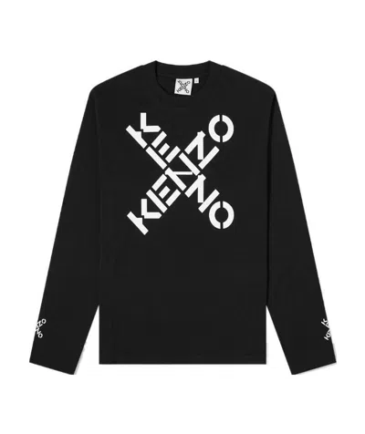 Kenzo Sport Big X Sweatshirt In Black