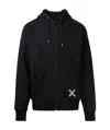 Kenzo Sport 'little X' Zipped Hoodie In Black