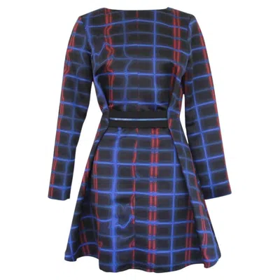 Pre-owned Kenzo Square Dress Size 36 In Purple