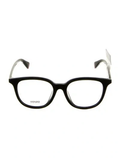 Pre-owned Kenzo Square Eyeglasses In Black
