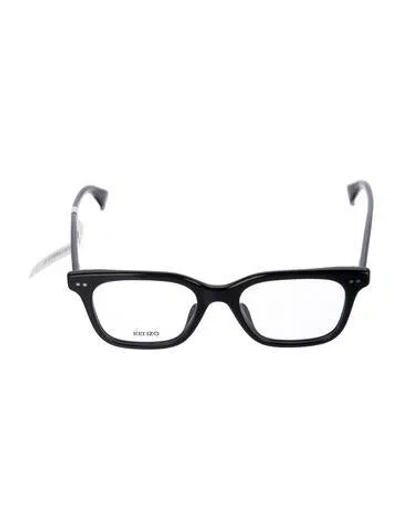 Pre-owned Kenzo Square Eyeglasses In Black