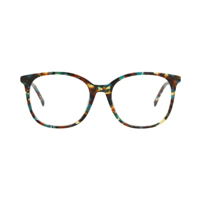 Pre-owned Kenzo Square-frame Acetate Optical Frames 'havana/transparent' | Brown | Men's Size Onesize