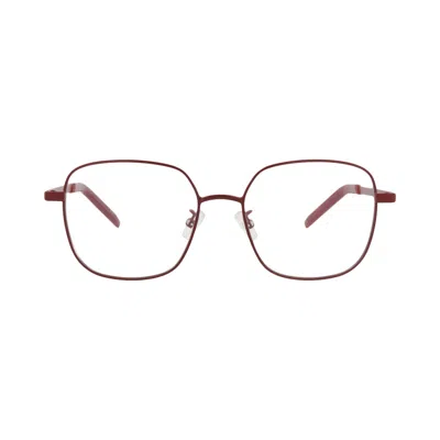 Pre-owned Kenzo Square-frame Metal Optical Frames 'bordeaux/transparent' | Brown | Men's Size Onesize
