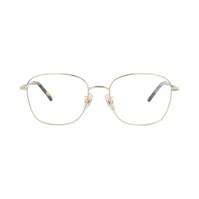 Pre-owned Kenzo Square-frame Metal Optical Frames 'gold/transparent' | Men's Size Onesize