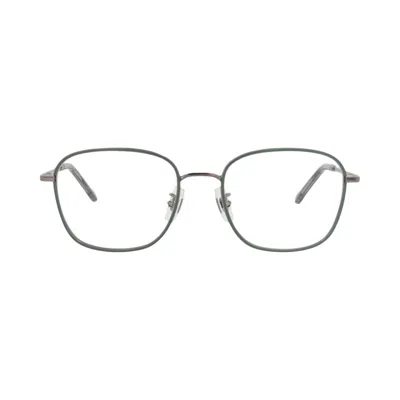 Pre-owned Kenzo Square-frame Metal Optical Frames 'ruthenium/transparent' | Silver | Men's Size Onesize