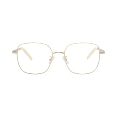 Pre-owned Kenzo Square-frame Metal Optical Frames 'white/transparent' | Men's Size Onesize