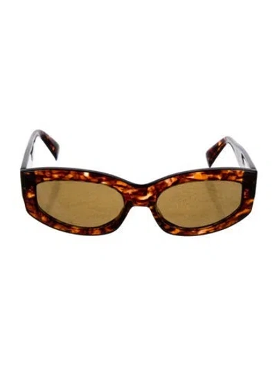 Pre-owned Kenzo Square Tinted Sunglasses In Brown