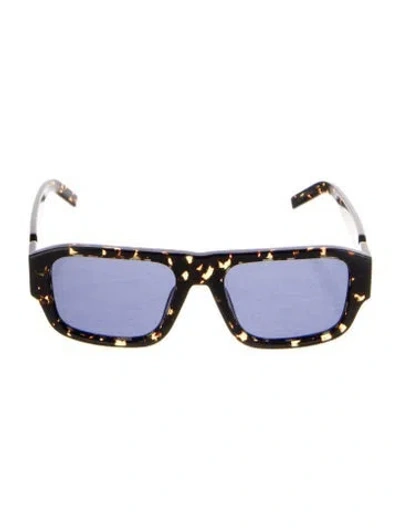 Pre-owned Kenzo Square Tinted Sunglasses In Brown
