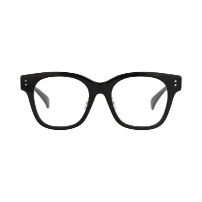 Pre-owned Kenzo Square-frame Acetate Optical Frames 'black/transparent' | Men's Size Onesize