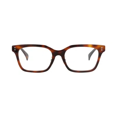 Pre-owned Kenzo Square-frame Acetate Optical Frames 'havana/transparent' | Brown | Men's Size Onesize