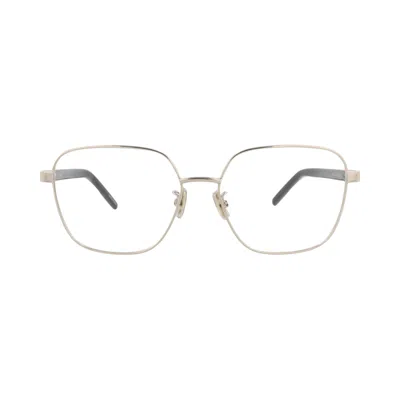 Pre-owned Kenzo Square-frame Metal Optical Frames 'gold/black/transparent' | Women's Size Onesize