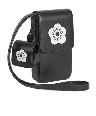 Kenzo Stamp Cross Body Bag In Black