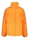 Kenzo Zip And Snap Button Fastening Down Jacket In Orange