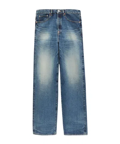 Kenzo Straight Fit Jeans In Japanese Denim In Blue