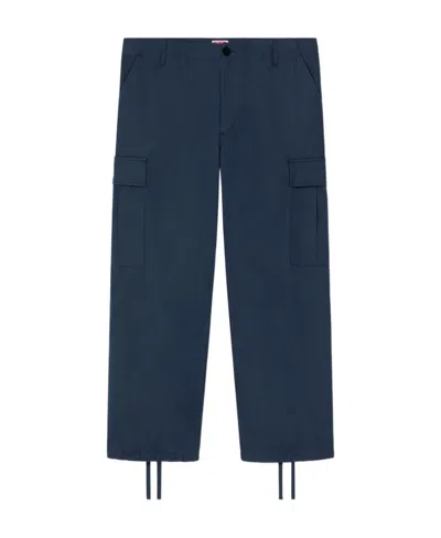 KENZO KENZO MID-RISE STRAIGHT-LEG CARGO TROUSERS