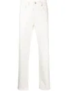 Kenzo Straight-leg Denim Jeans In Weiss