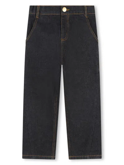 Kenzo Kids' Straight-leg Jeans In Blue