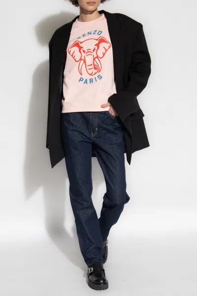 Kenzo Straight Leg Jeans In Navy Blue