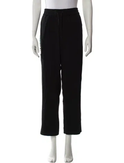 Pre-owned Kenzo Straight Leg Pants In Black