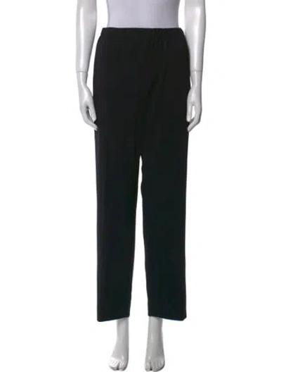 Pre-owned Kenzo Straight Leg Pants In Black