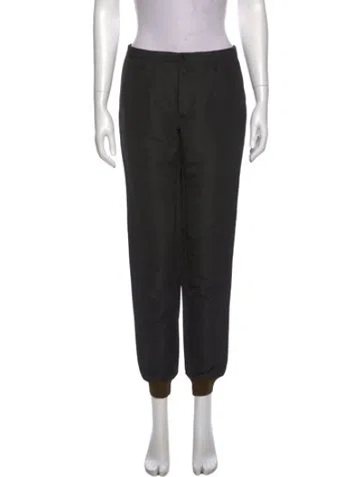 Pre-owned Kenzo Straight Leg Pants In Black