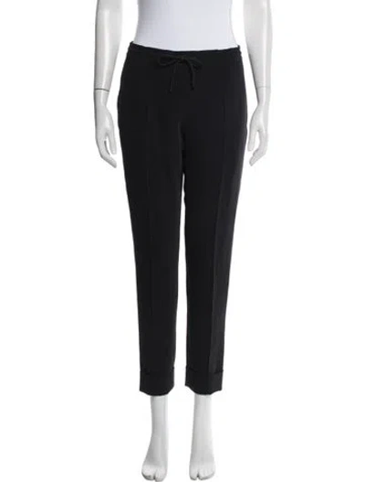 Pre-owned Kenzo Straight Leg Pants In Black