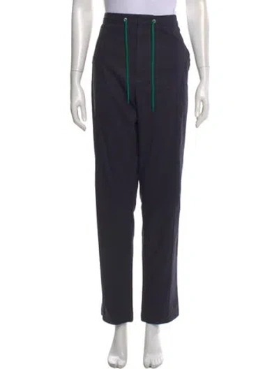 Pre-owned Kenzo Straight Leg Pants In Blue