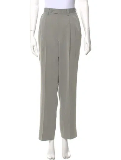 Pre-owned Kenzo Straight Leg Pants In Gray