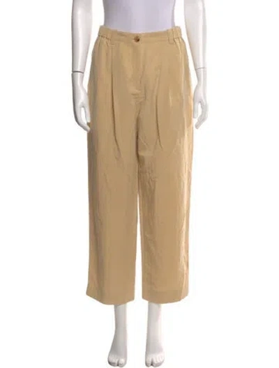 Pre-owned Kenzo Straight Leg Pants In Neutral