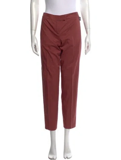 Pre-owned Kenzo Straight Leg Pants In Red