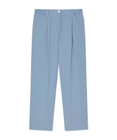 Kenzo Straight-leg Trousers In Blue