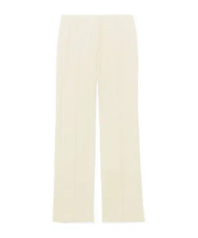 Kenzo Straight Pants In Virgin Wool In Neutral