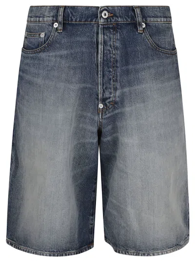 Kenzo Straight Short In Ds Medium Stone Blue Denim