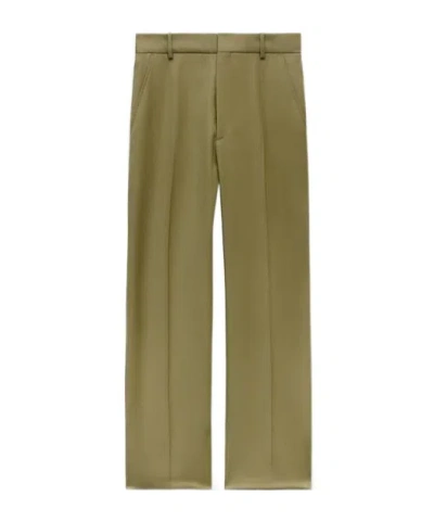 Kenzo Straight Tailored Pants In Green