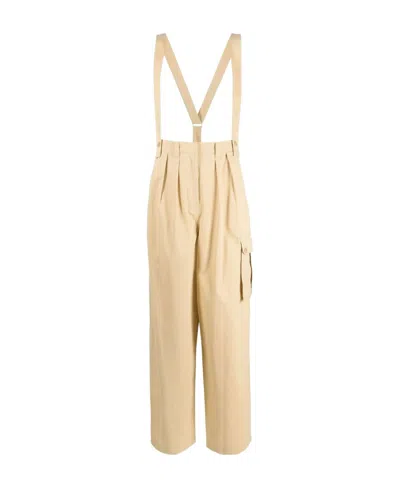 KENZO STRAP OVERALLS AND CASUAL PANTS