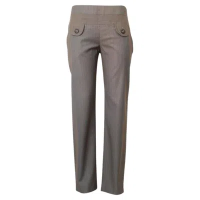 Pre-owned Kenzo Streaked Pants Size 40 In Gray