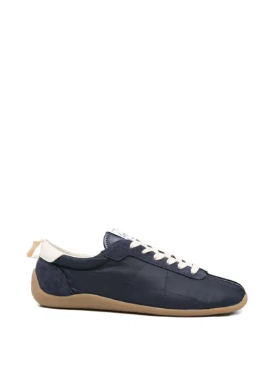 Kenzo Lace Up Low Top Shoes Rubber Sole In Blue