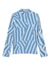 Kenzo Stripe-pattern High-neck Sweater In Multi